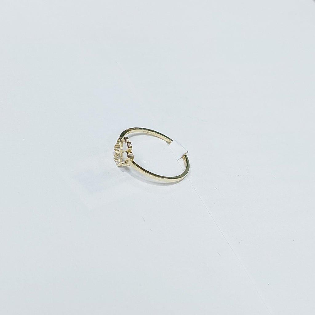 ANILLOS ANILLITO FIG TREBOL 10K TALLA 7 0.8 GR (NUEVO)