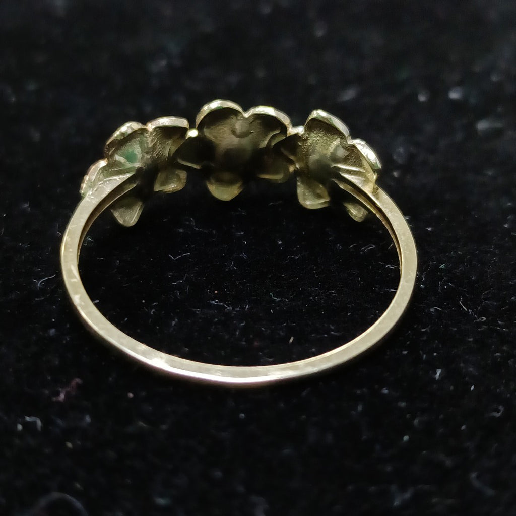 ANILLOS ANILLITO FIG FLORES 10K TALLA 8 1.3 GR (NUEVO)
