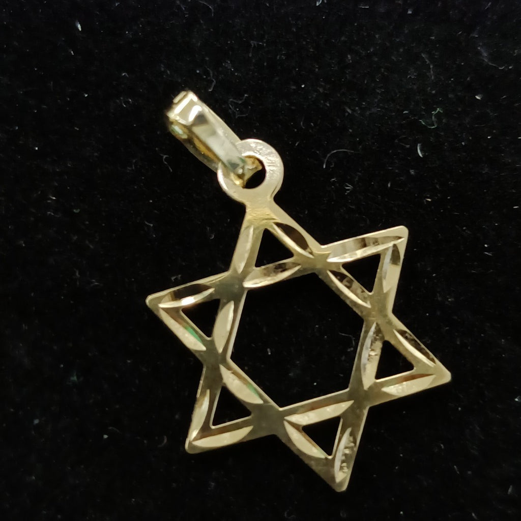 DIJE TEJIDO ESTRELLA DE DAVID 14K 0.6 GR (NUEVO)