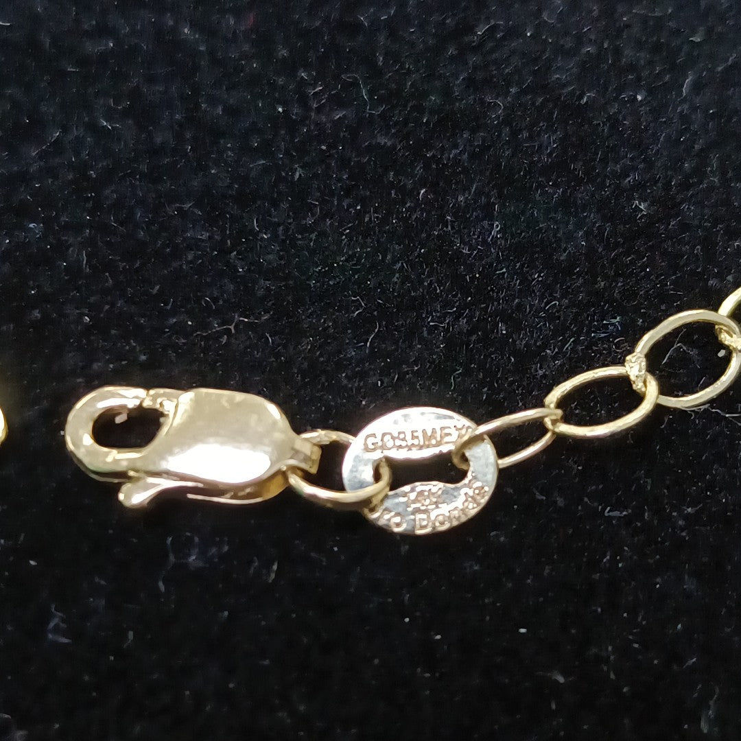 PULSERA ESPECIAL 14K 21 CM 1.8 GR (NUEVO)