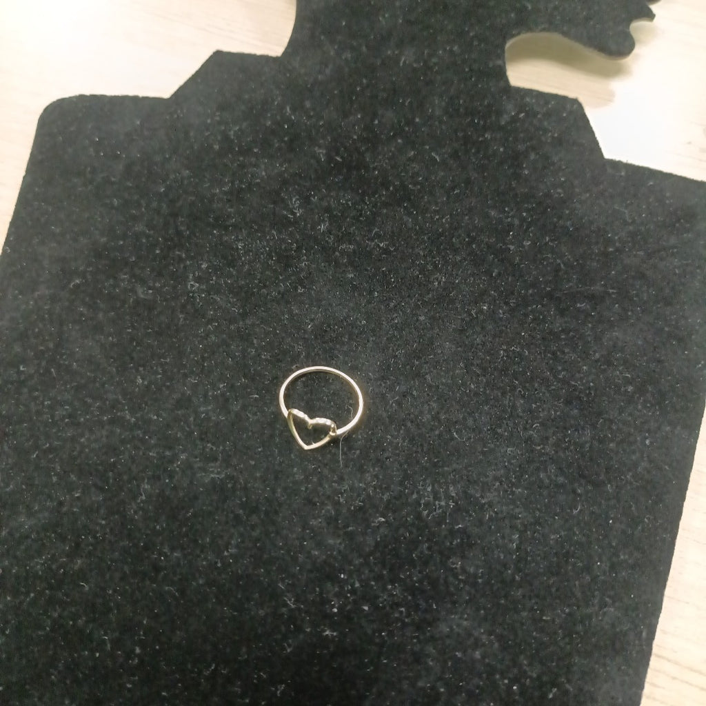 ANILLOS ANILLITO FIG CORAZON 10K TALLA 7 0.8 GR (NUEVO)