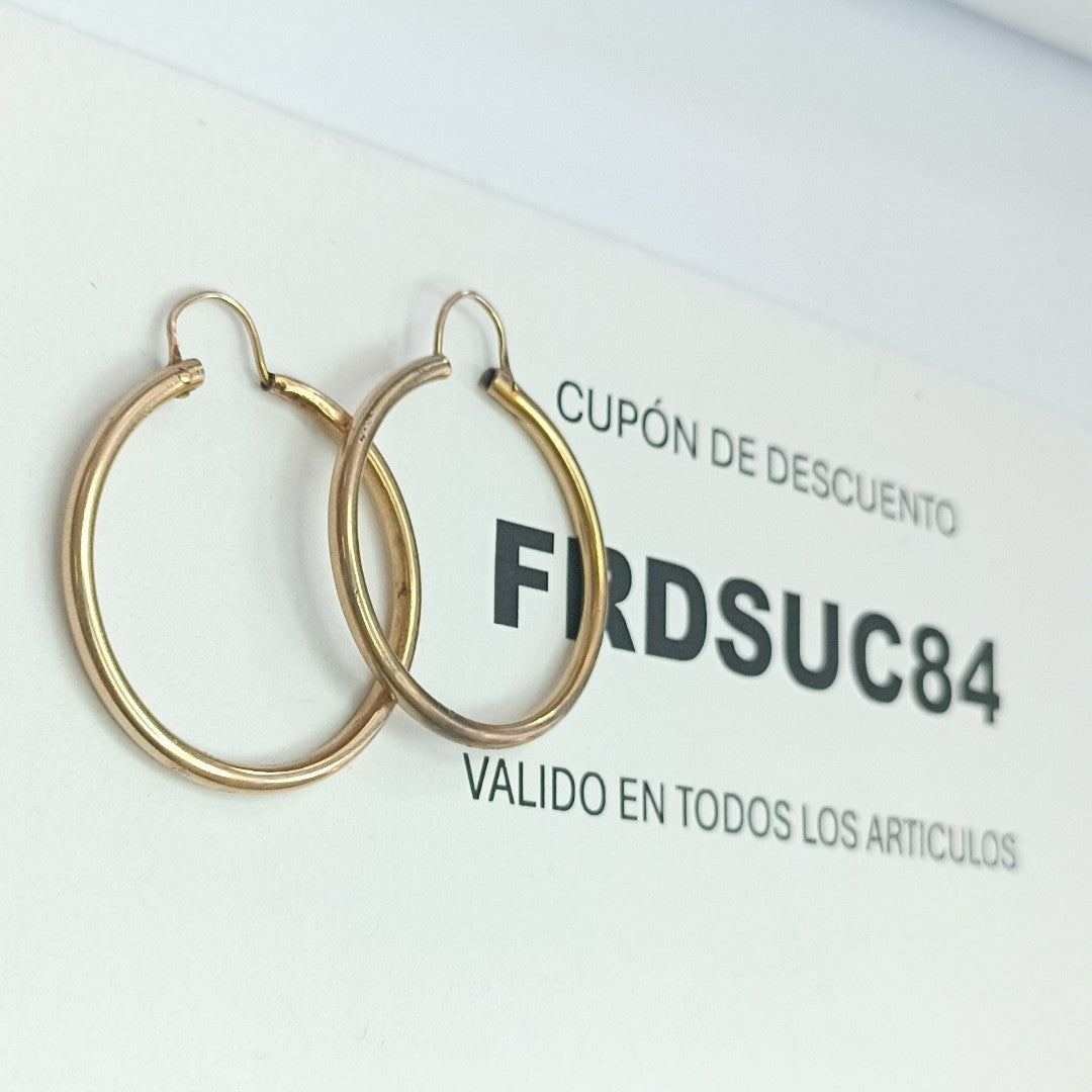 ARRACADAS PAR ORO 8 K 3.6 GRMS (SEMINUEVO)