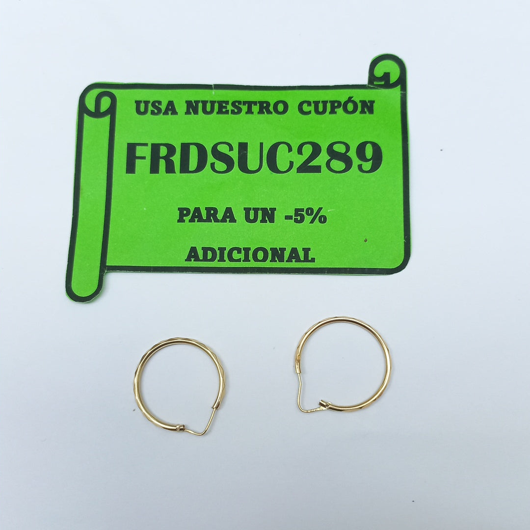 ARRACADAS PAR ORO 14 K 1,60 GRMS (SEMINUEVO)