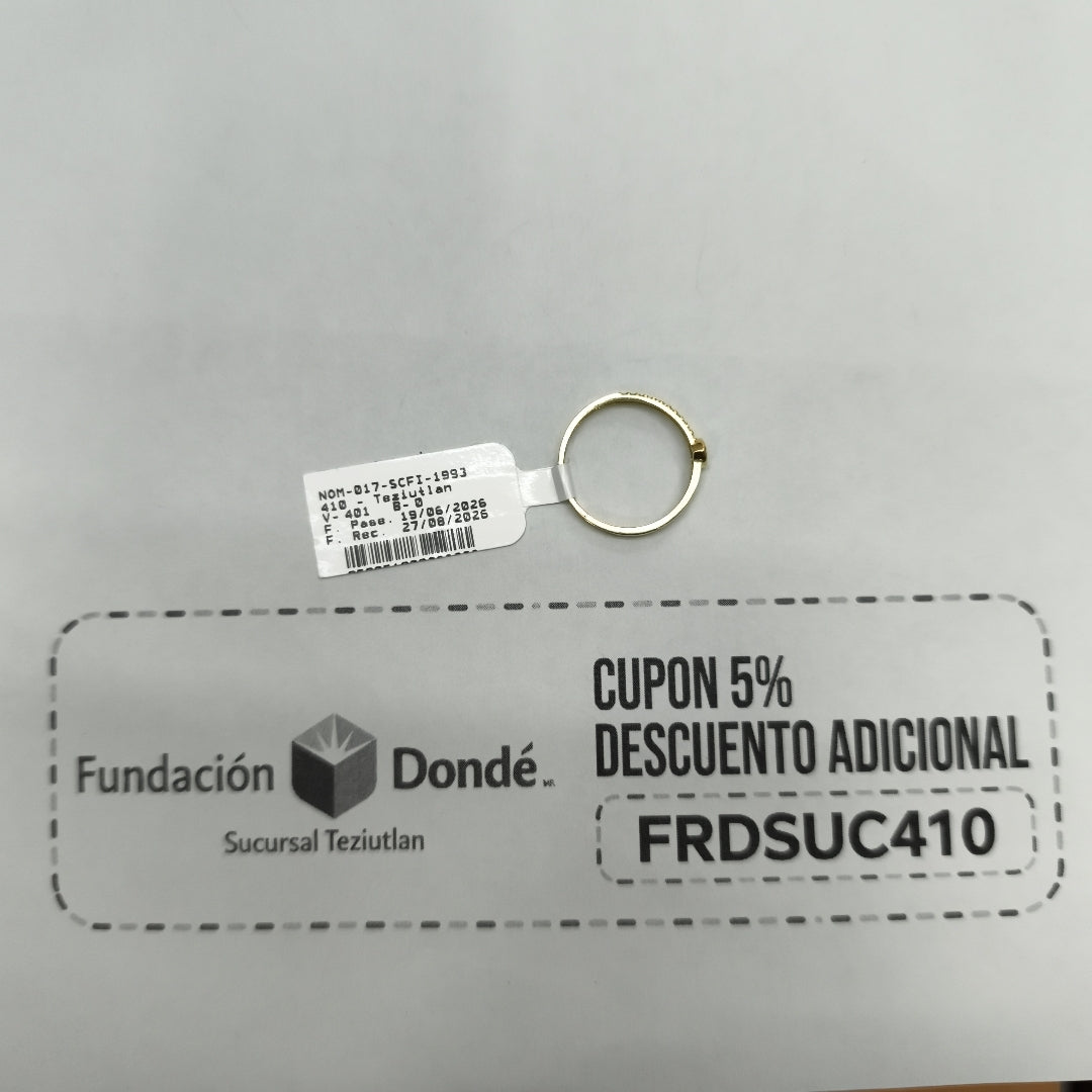 ANILLOS DAMA ORO 14K 1.4 (NUEVO)