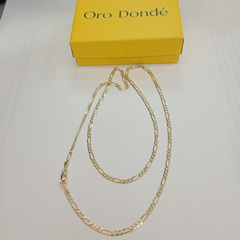 CADENA 3X1 14K 55 CM 5 GR (NUEVO)