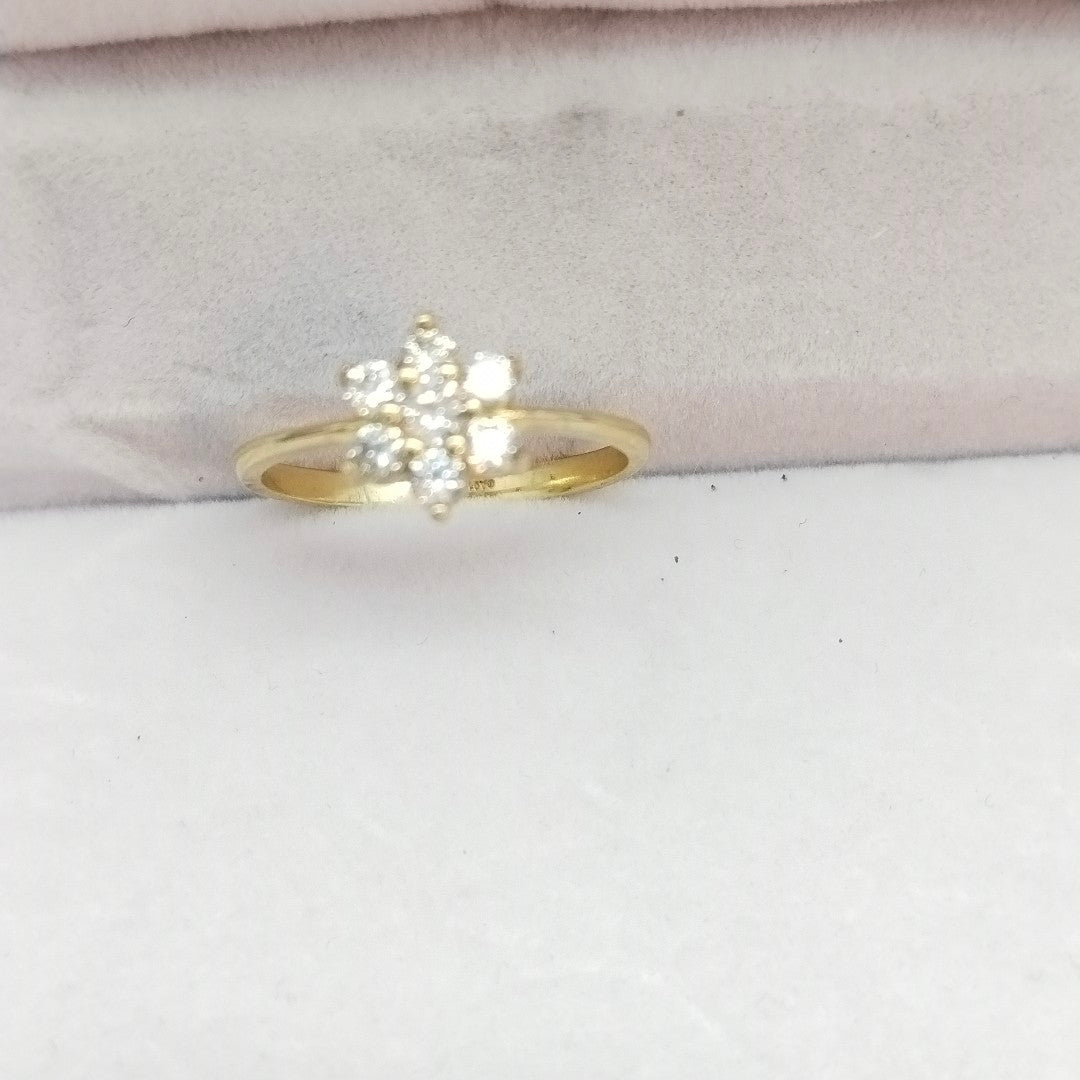 ANILLOS C/CIRCONIA ORO 10K TALLA 8 2 GR (NUEVO)