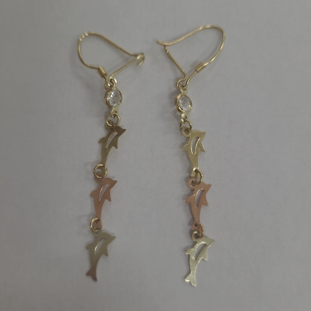 ARETES PAR ORO 10 K 1.5 GRMS (SEMINUEVO)