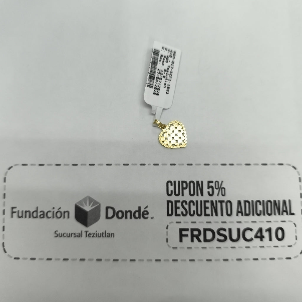 DIJE FIG CORAZON 14K 0.7 GR (NUEVO)
