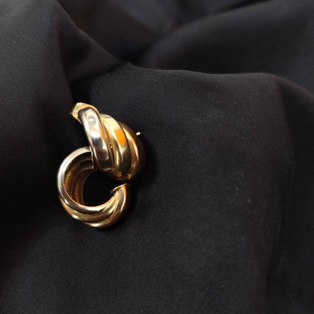 BROQUELES PAR ORO COMBINADO 14 K 3.1 GRMS (SEMINUEVO)