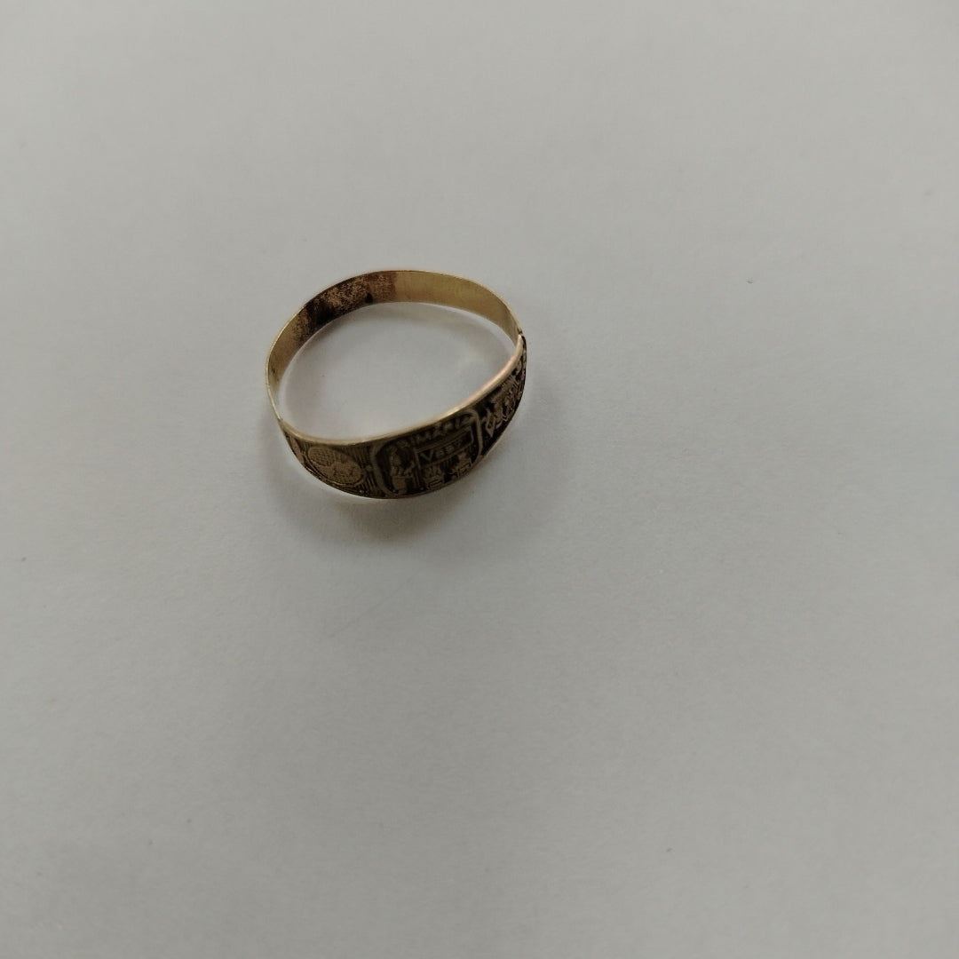 ANILLO DE GRADUACIÓN ORO 8 K 1.3 GRMS (SEMINUEVO)