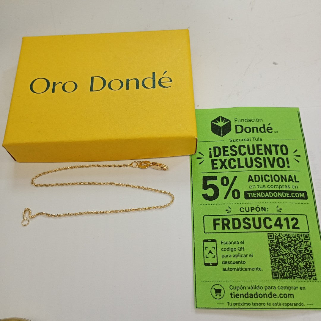 PULSERA TORZAL 14K 21 CM 1.4 GR (NUEVO)
