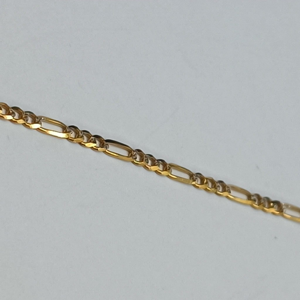 PULSERA 3X1 DIAMANTADA 14K 18 CM 1.5 GR (NUEVO)
