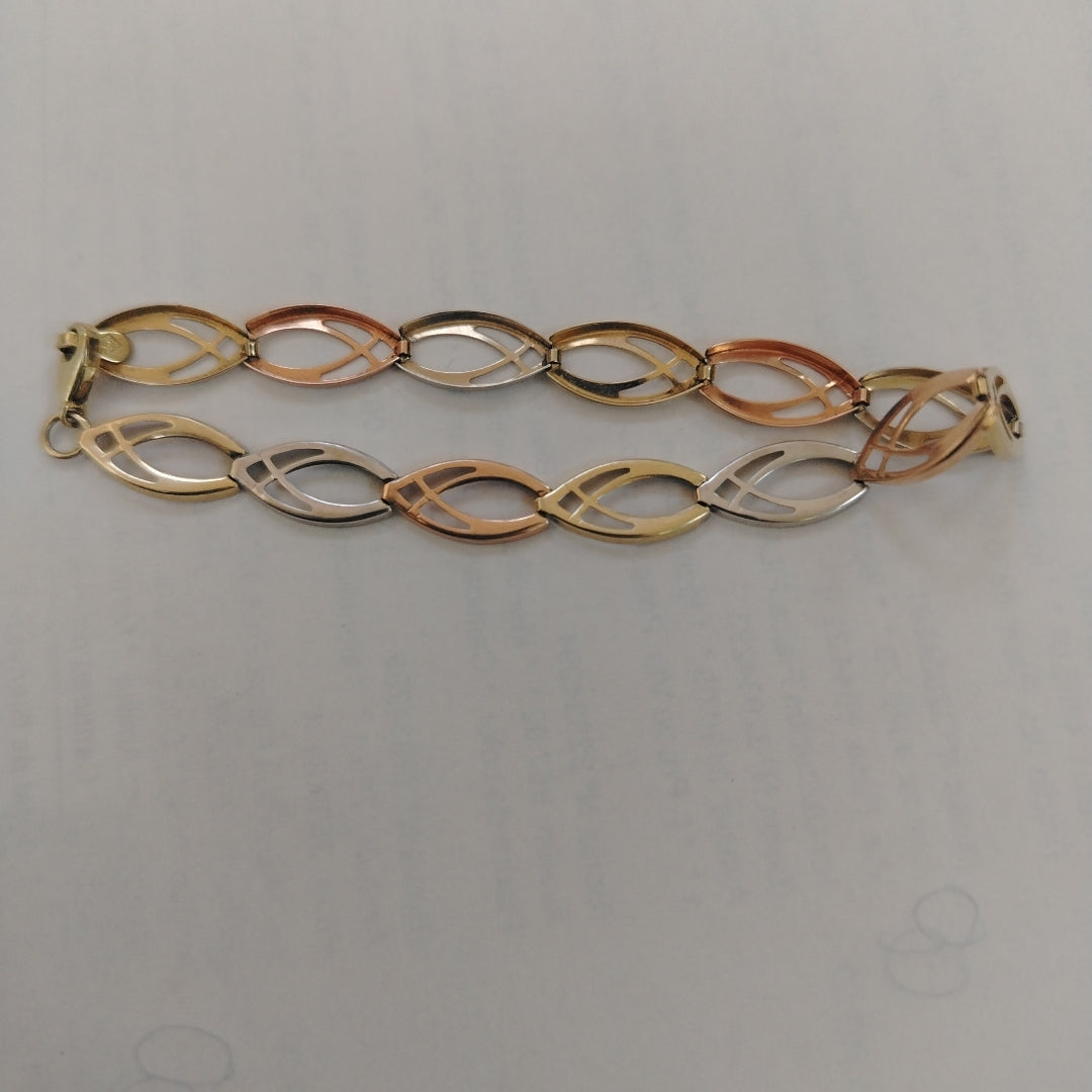 PULSERA ORO, ORO COMBINADO 10 K 3 GRMS (SEMINUEVO)