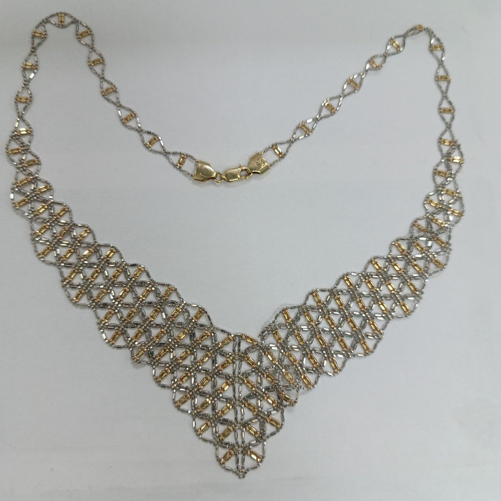 GARGANTILLA ORO,ORO BLANCO 14 K 15,00 GRMS (SEMINUEVO)
