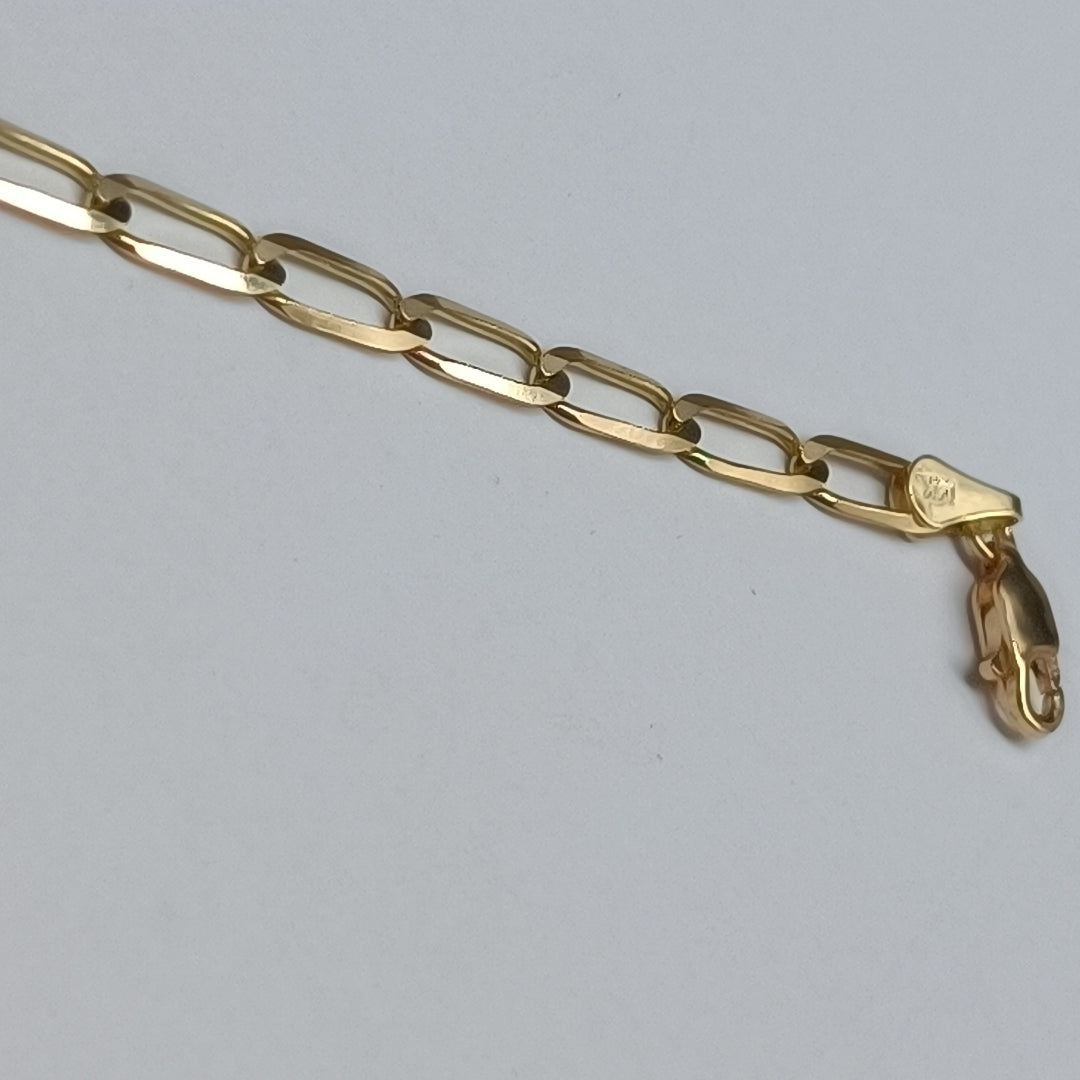 PULSERA ESLABON 14K 21 CM 4.4 GR (NUEVO)