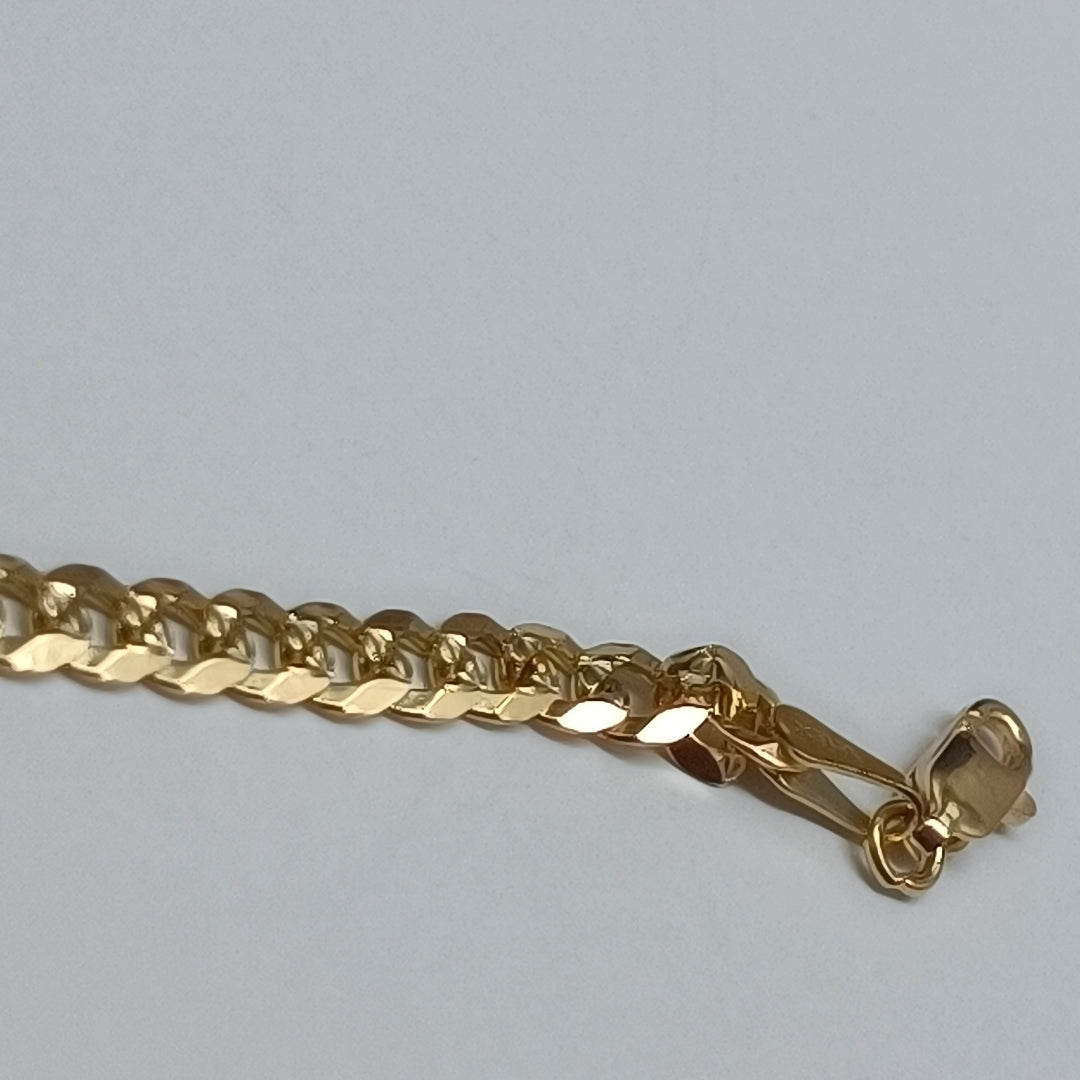 PULSERA BARBADA 14K 21 CM 7.5 GR (NUEVO)