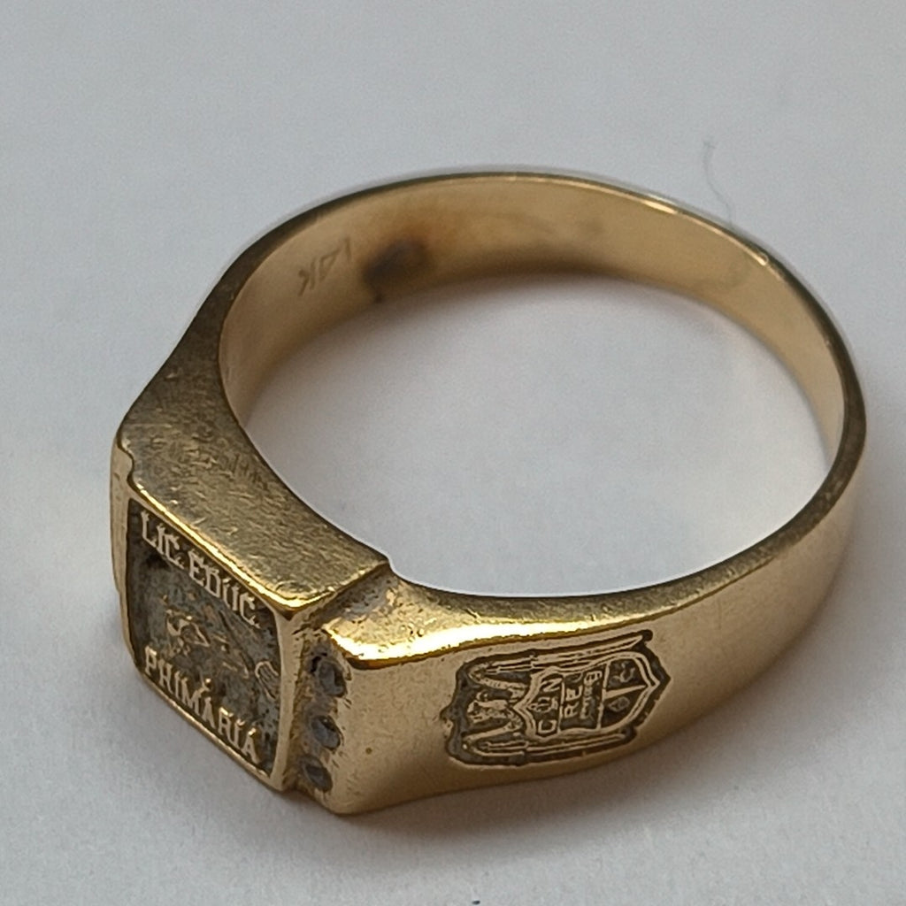 ANILLO DE GRADUACIÓN ORO 14 K 6.1 GRMS (SEMINUEVO)