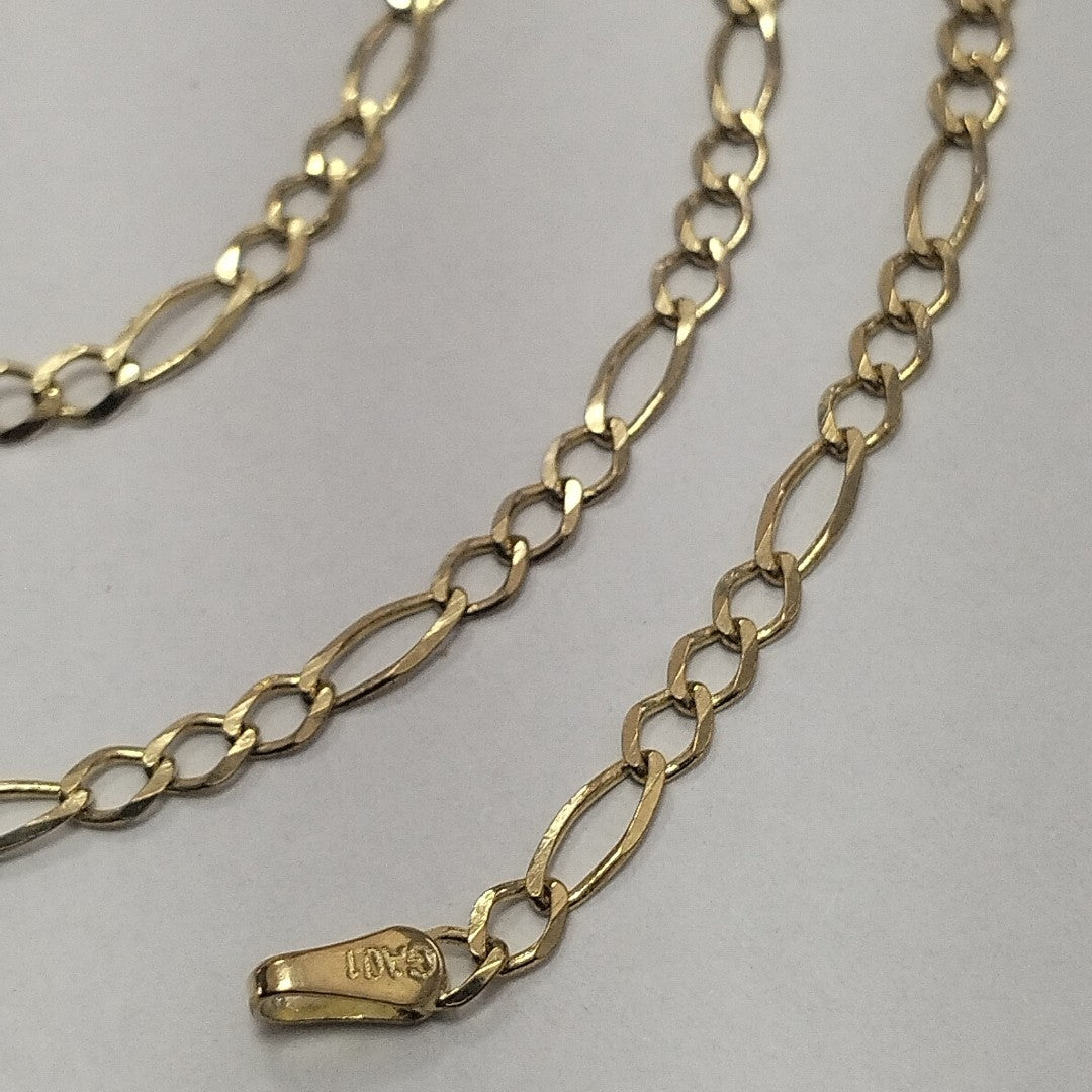 CADENAS TEJIDO 3X1 ORO 10K 60 CM 4.5 GR (NUEVO)