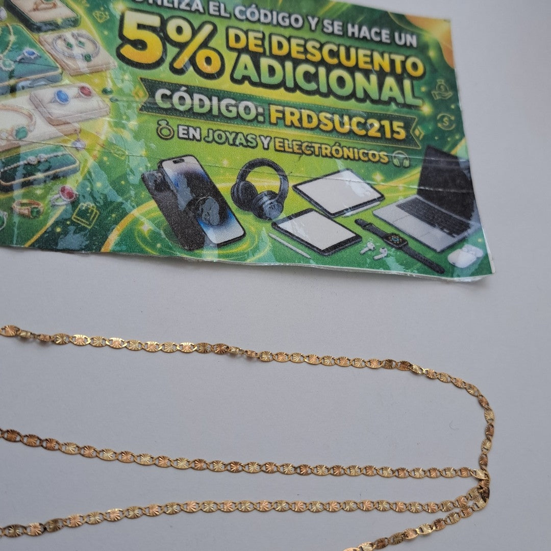 CADENA ORO 10 K 1.5 GRMS (SEMINUEVO)