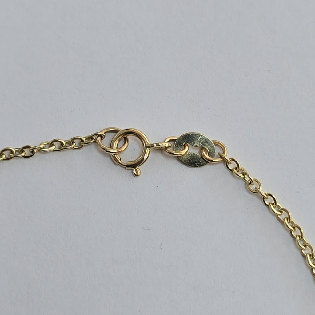 PULSERA ESPECIAL C MARIPOSAS 14K 18 CM 1.7 GR (NUEVO)