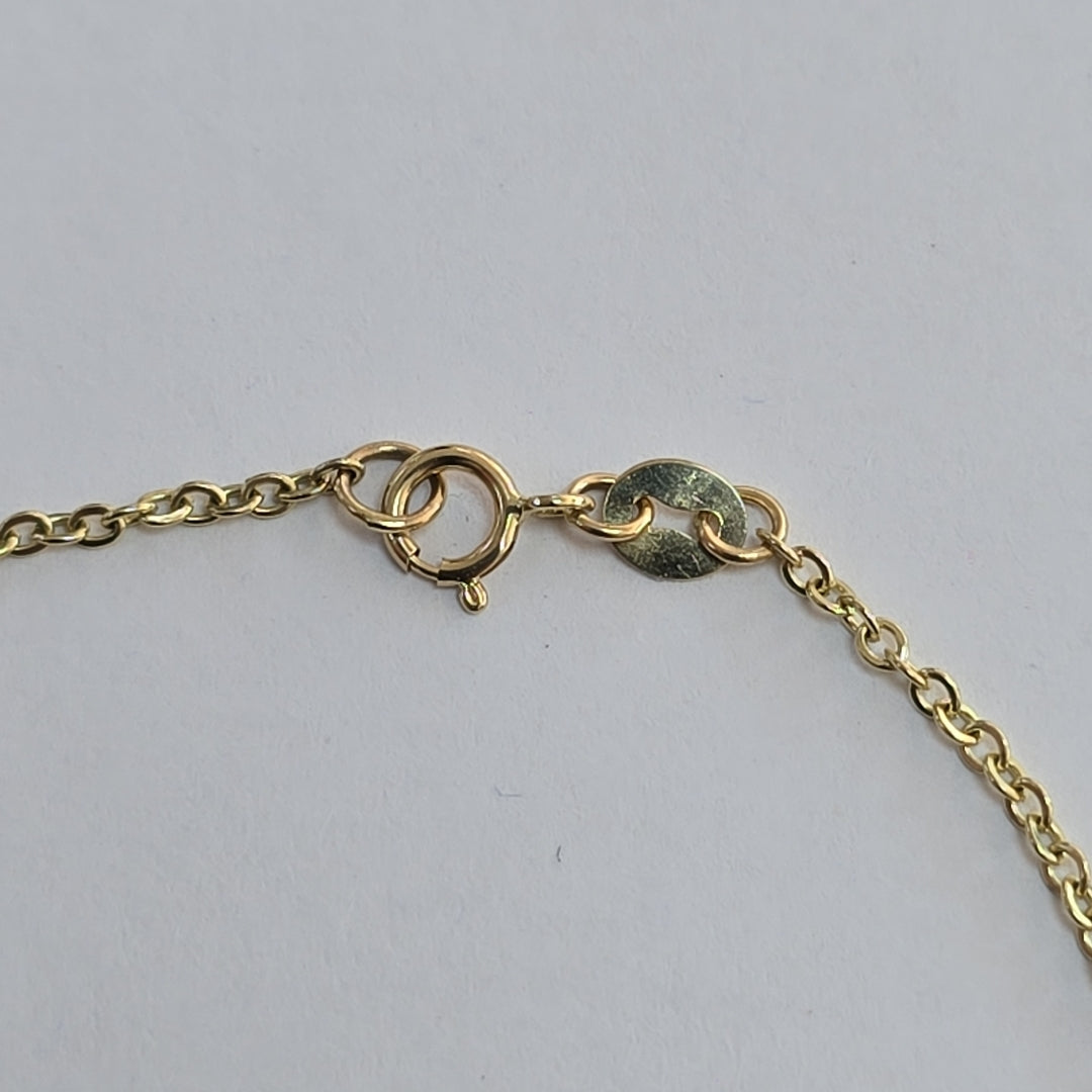 PULSERA ESPECIAL C MARIPOSAS 14K 18 CM 1.7 GR (NUEVO)