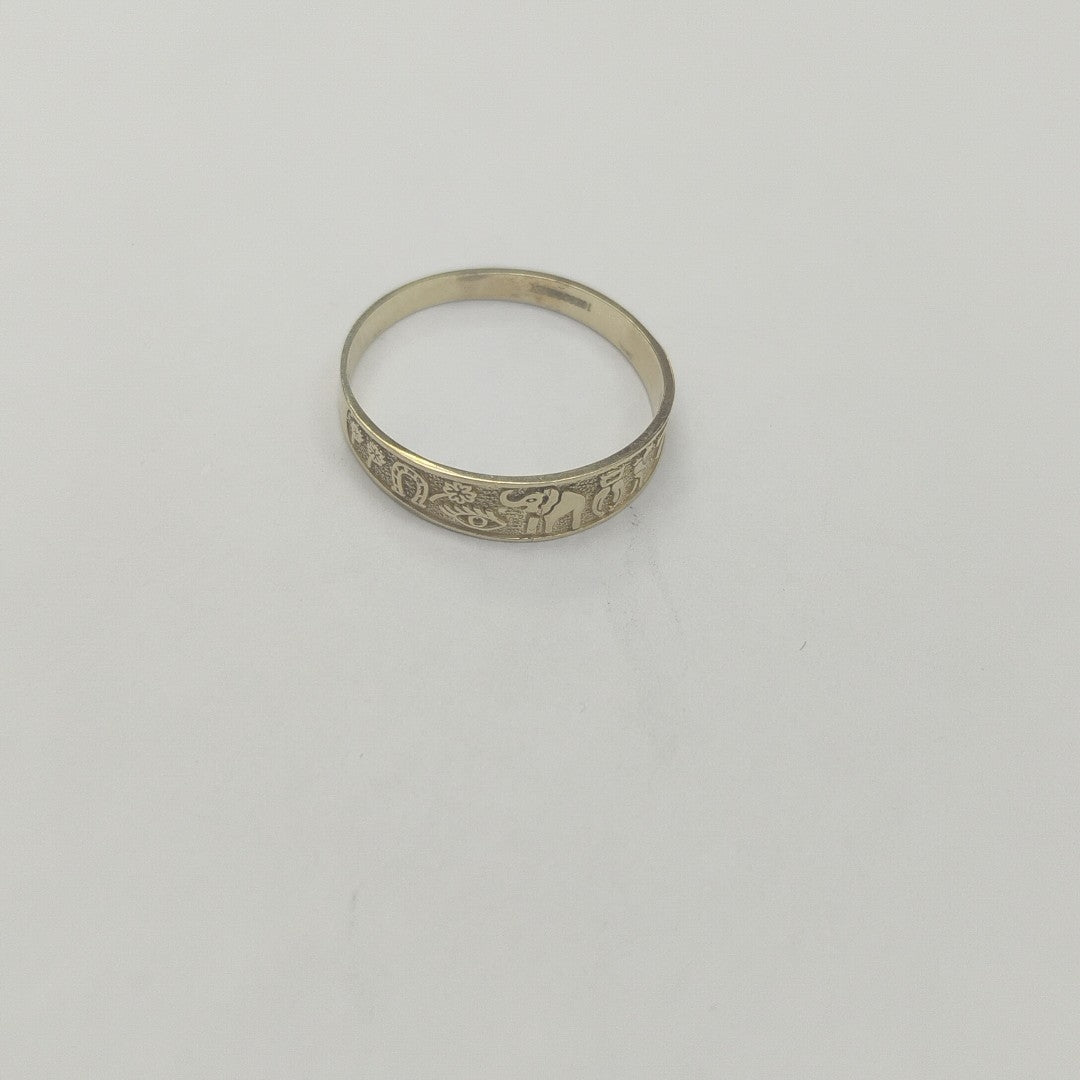 ANILLOS ARGOLLA DE LA SUERTE 10K TALLA 8 1.2 GR (NUEVO)