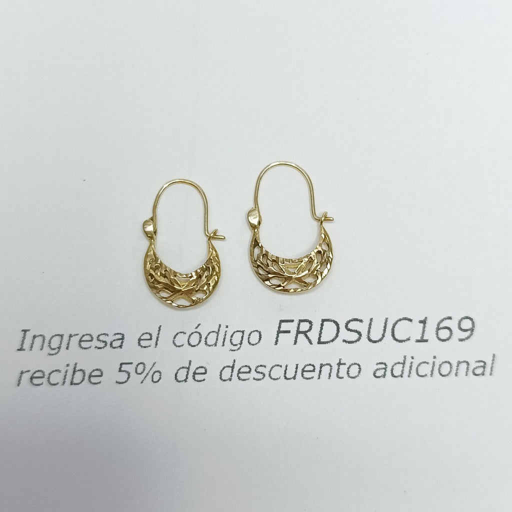 ARRACADAS PAR ORO 10 K 0.9 GRMS (SEMINUEVO)