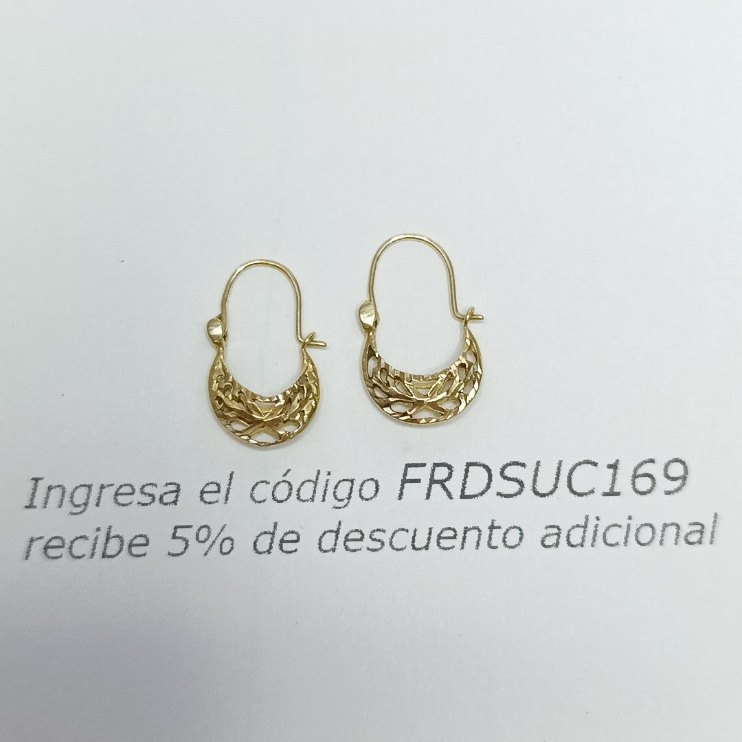 ARRACADAS PAR ORO 10 K 0.9 GRMS (SEMINUEVO)