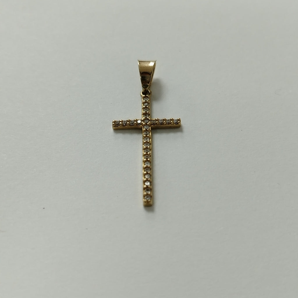 CRUZ, DIJE ORO 14 K 1 GRMS (SEMINUEVO)