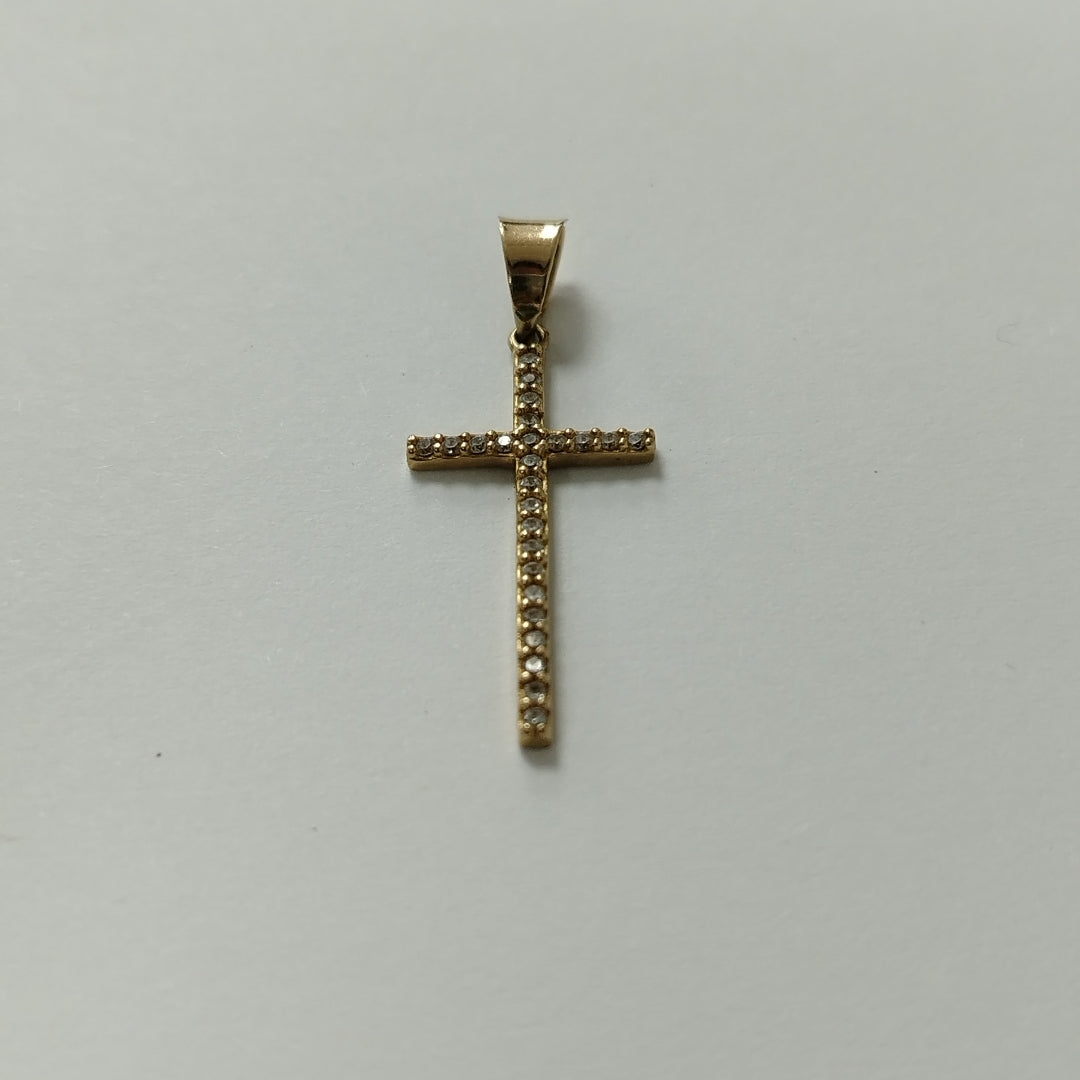 CRUZ, DIJE ORO 14 K 1 GRMS (SEMINUEVO)