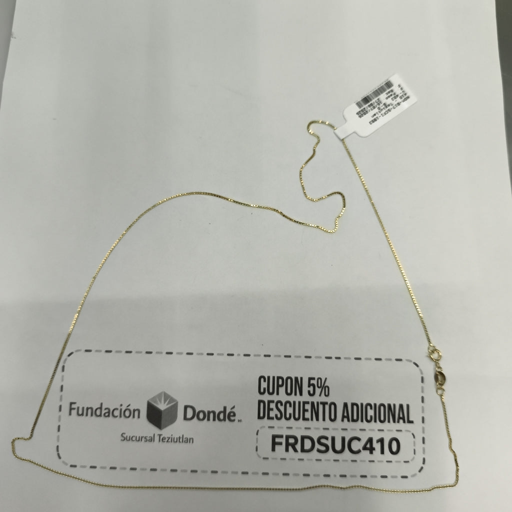 CADENA VENECIANO 14K 60 CM 2.6 GR (NUEVO)