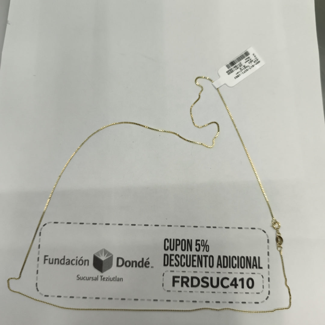 CADENA VENECIANO 14K 60 CM 2.6 GR (NUEVO)