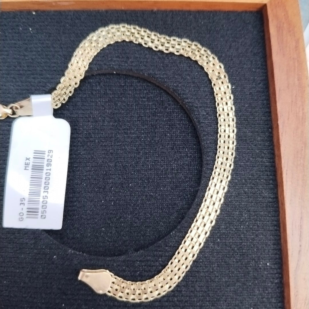 PULSERA ESPECIAL 14K 18 CM 4.4 GR (NUEVO)