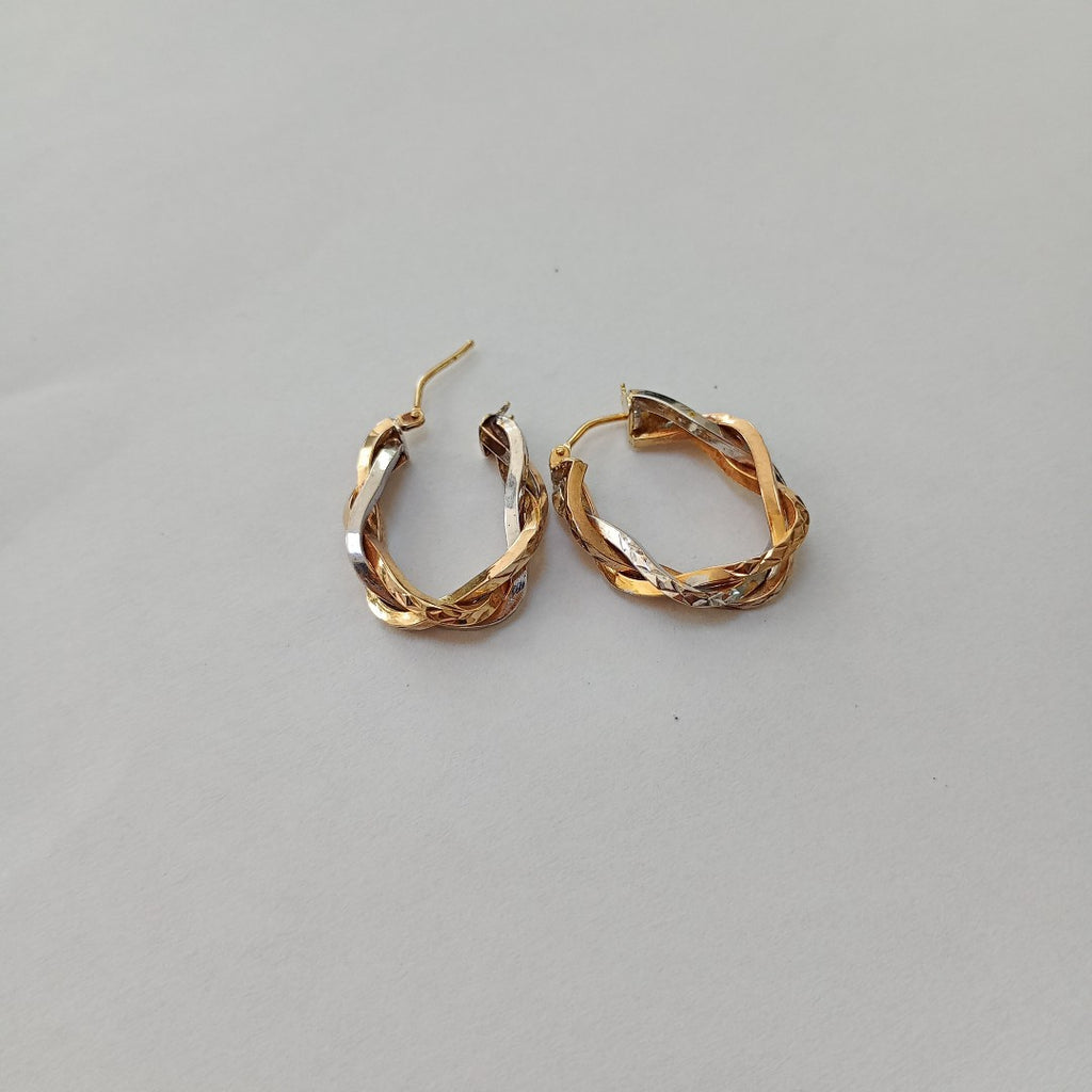 ARRACADAS PAR ORO,ORO BLANCO 10 K 2,90 GRMS (SEMINUEVO)