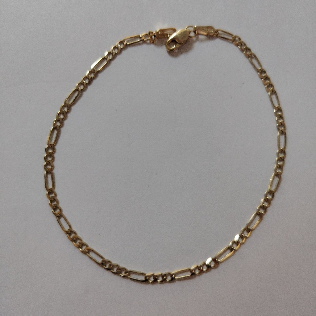 PULSERA TEJIDO 3X1 14K 21 CM 2.2 GR (NUEVO)