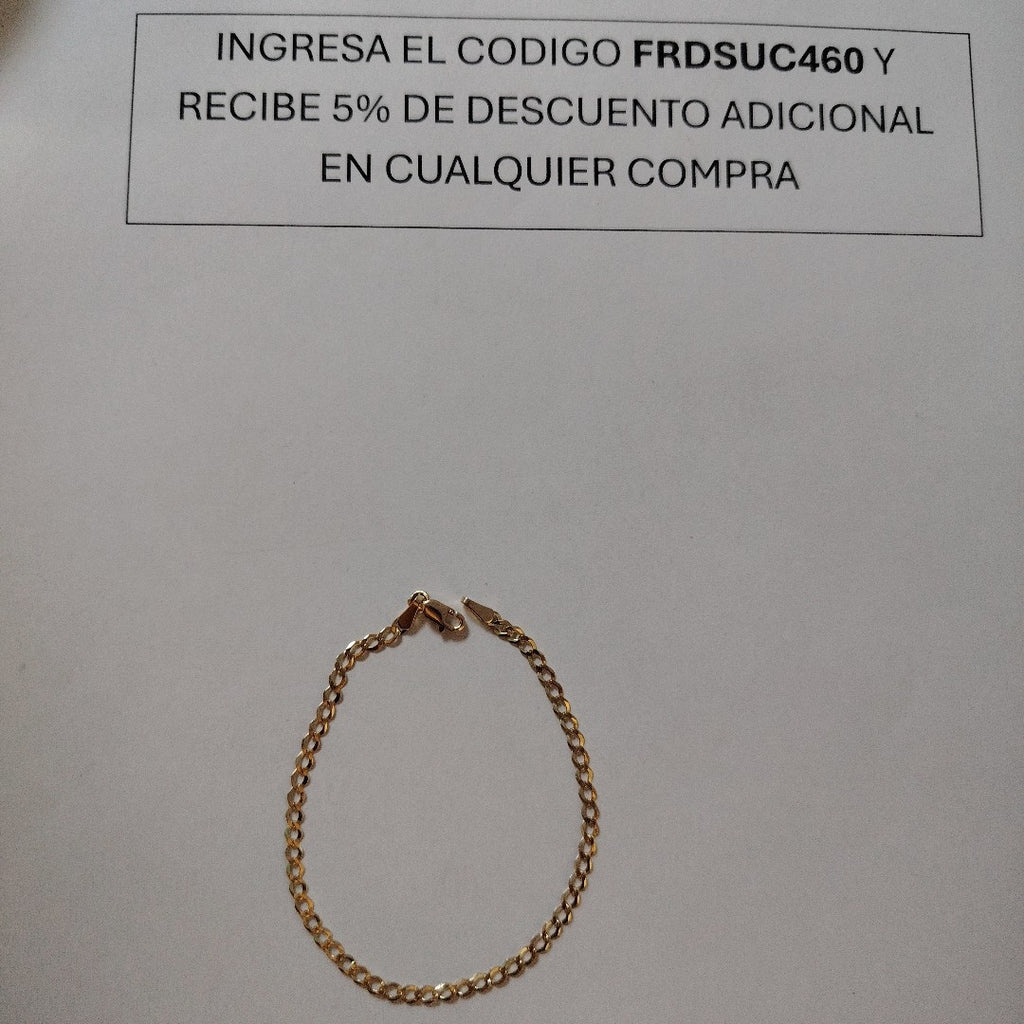 PULSERA BARBADA 14K 18 CM 2.1 GR (NUEVO)