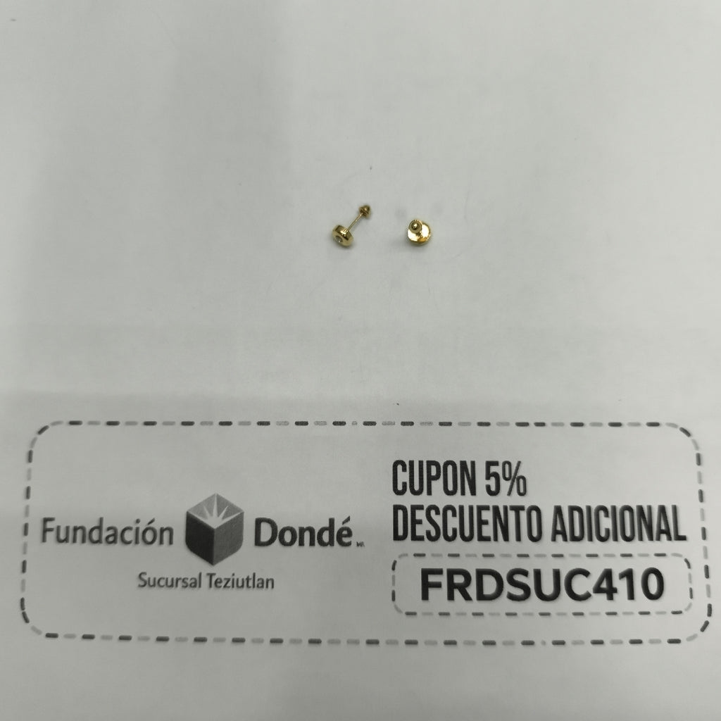 BROQUELES BROQUEL C CIRCONIA 14K 0.27 GR (NUEVO)