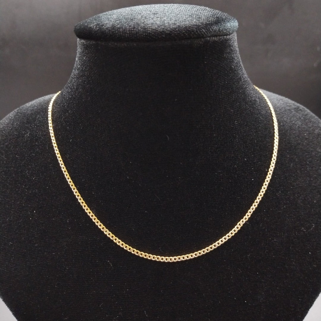 CADENAS BARBADA DIAMANTADA ORO 14K 60 CM 6.2 GR (NUEVO)