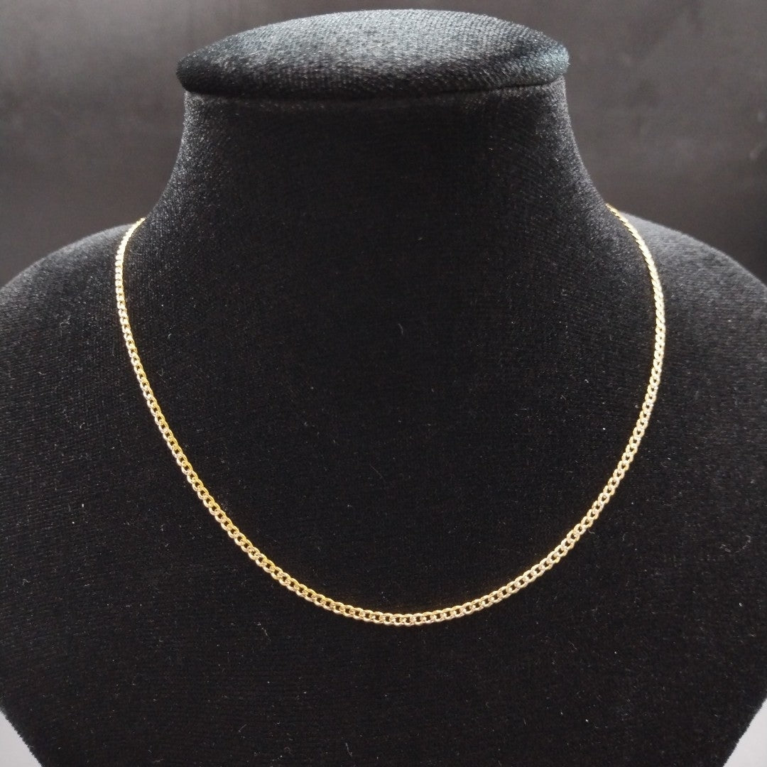 CADENAS BARBADA DIAMANTADA ORO 14K 60 CM 6.2 GR (NUEVO)