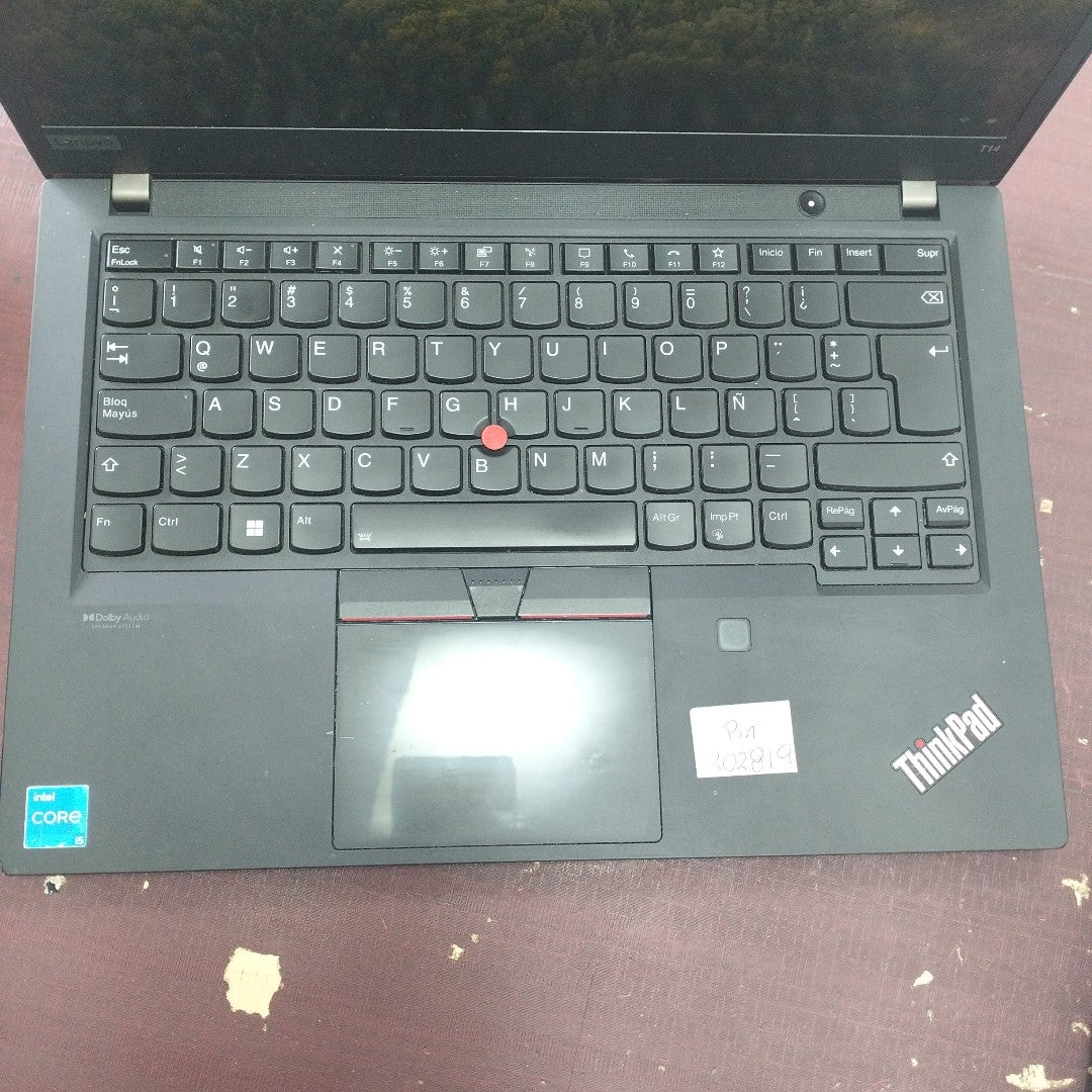 LAPTOP LENOVO THINKPAD T14 GEN 2 (2023) 512 GB SSD 16 GB RAM (SEMINUEVO)