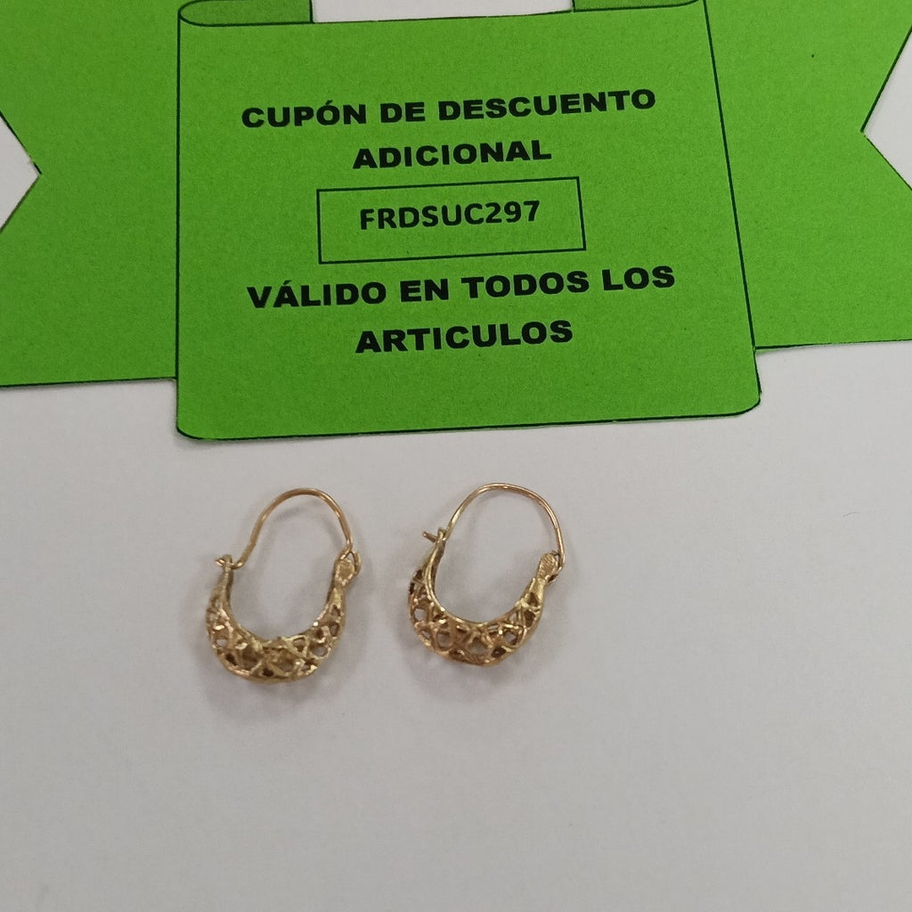 ARRACADAS PAR ORO 10 K 1,50 GRMS (SEMINUEVO)