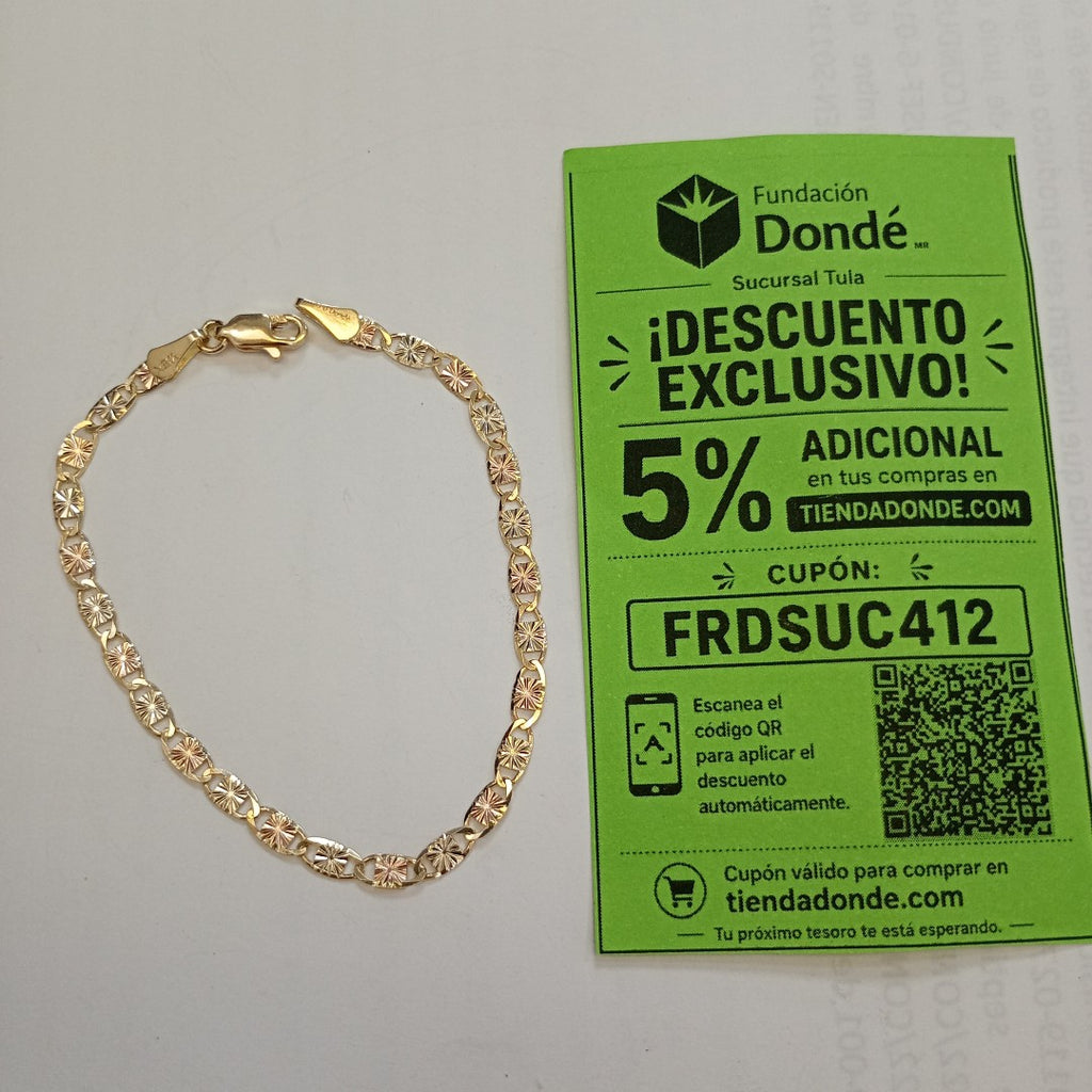 PULSERA GUCHI 14K 18 CM 2.8 GR (NUEVO)