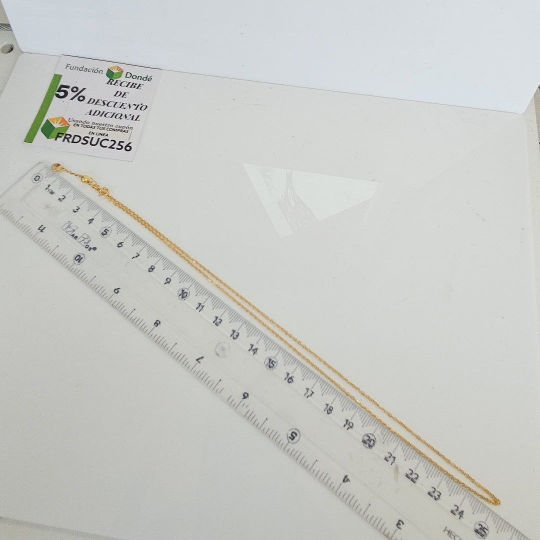 CADENA ORO 14 K 2.7 GRMS (SEMINUEVO)