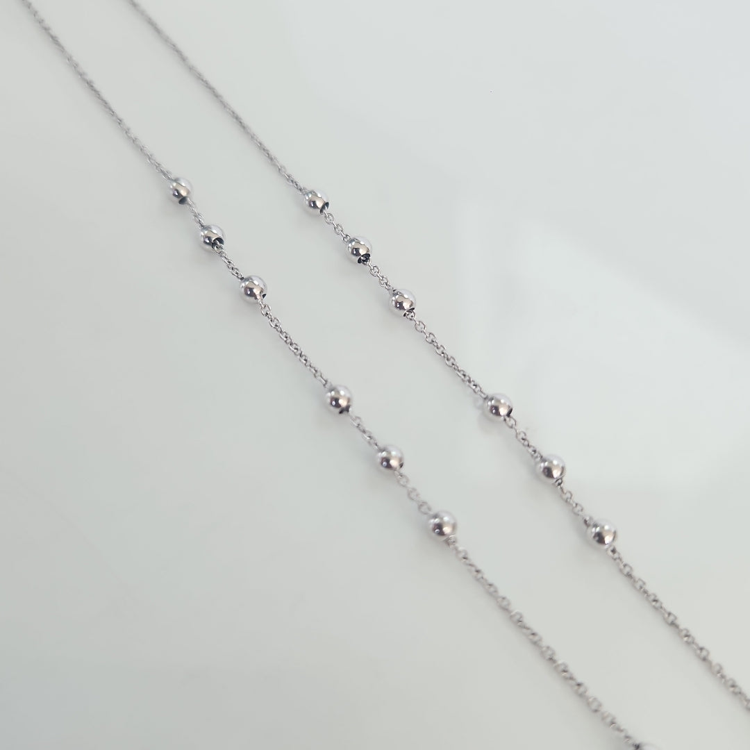 COLLAR ORO BLANCO 18 K 2.7 GRMS (SEMINUEVO)