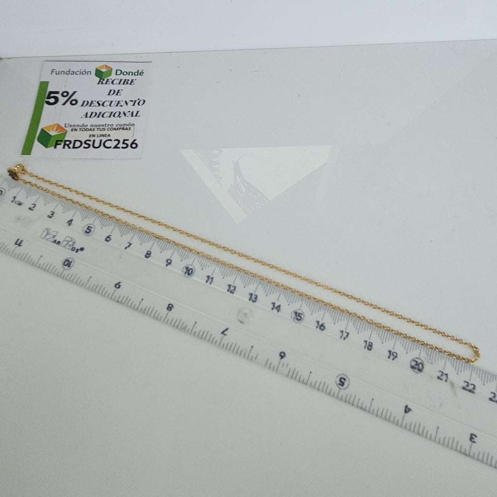 CADENA ORO 18 K 2 GRMS (SEMINUEVO)