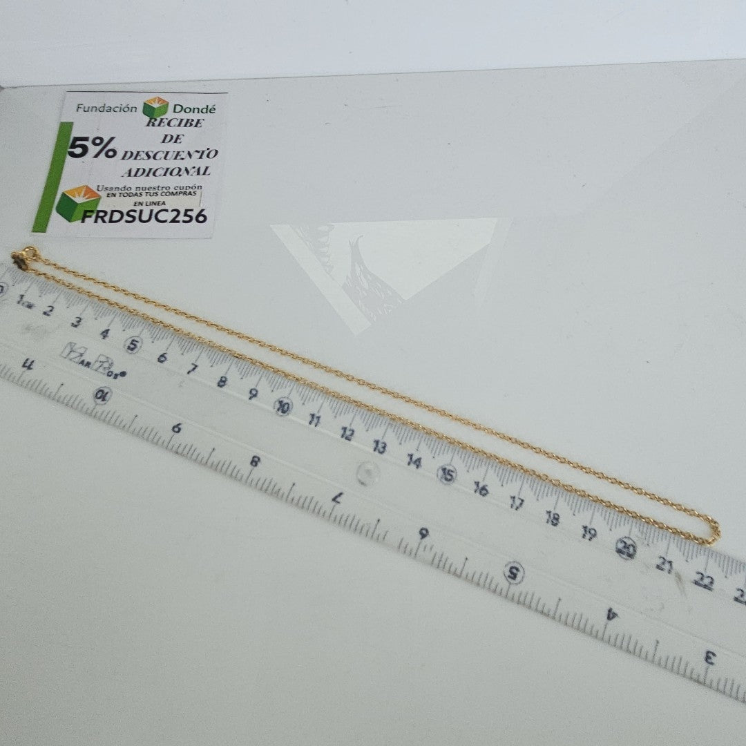 CADENA ORO 18 K 2 GRMS (SEMINUEVO)