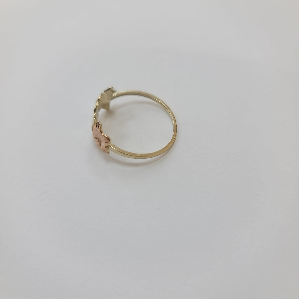 ANILLOS ANILLITO FIG FLORES 10K TALLA 9 1.3 GR (NUEVO)