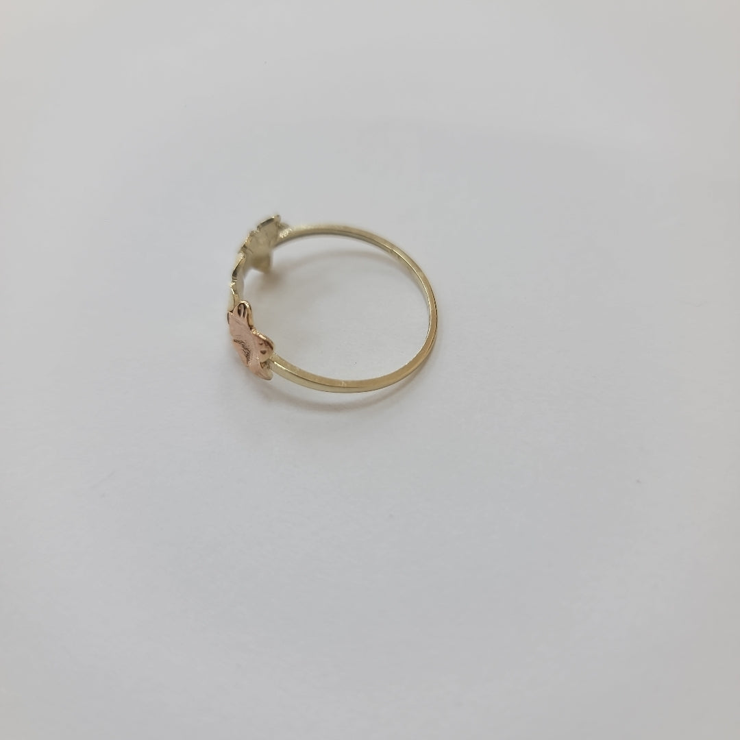 ANILLOS ANILLITO FIG FLORES 10K TALLA 9 1.3 GR (NUEVO)