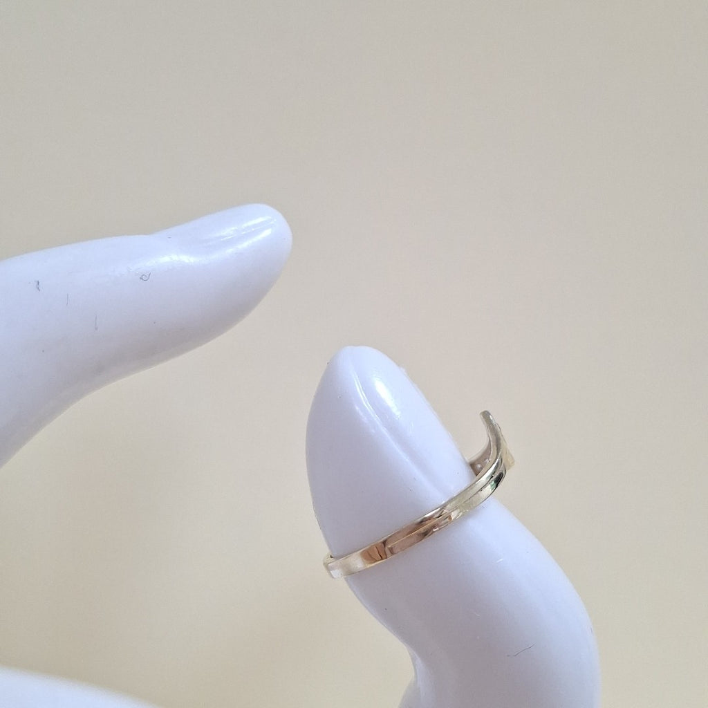 ANILLOS CON CIRCONIAS 14K TALLA 7 1 GR (NUEVO)