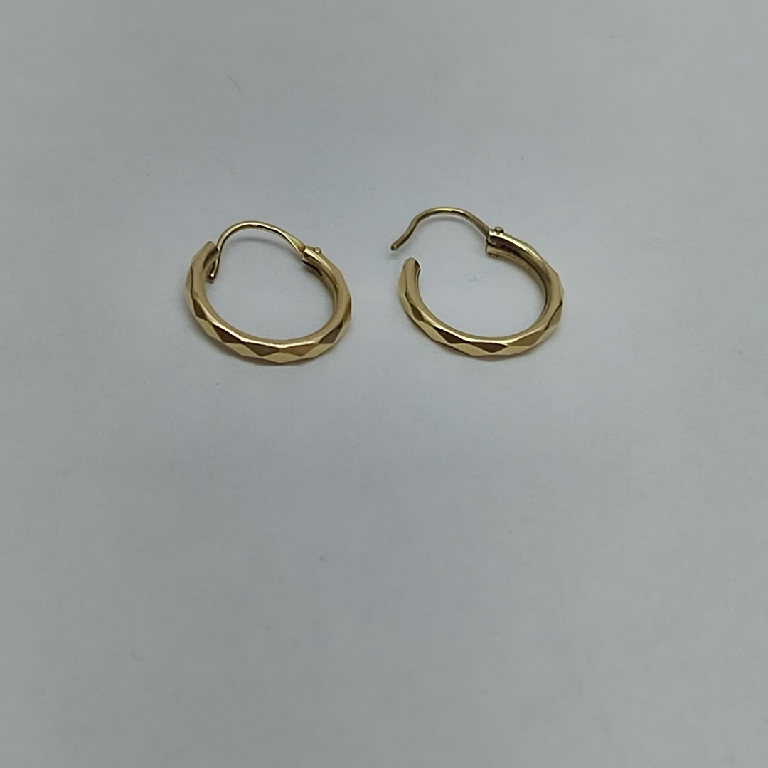 ARRACADAS PAR ORO 14 K 0.6 GRMS (SEMINUEVO)